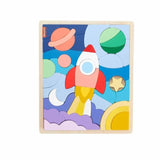 FISHER-PRICE Puzzle en Bois L'Espace-Puzzle 42 pieces pour les petits - Fisher-Price - HXY42
