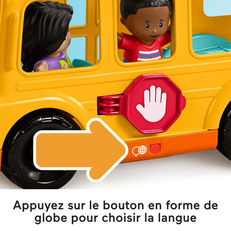 Fisher-Price Little People-Le Bus Scolaire-Véhicule musical a pousser HYT03