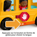 Fisher-Price Little People-Le Bus Scolaire-Véhicule musical a pousser HYT03