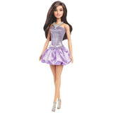 Barbie-Fashionistas-PoupÈe Brune En Robe Violette - 3 ans+ - HYT92