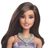 Barbie-Fashionistas-PoupÈe Brune En Robe Violette - 3 ans+ - HYT92
