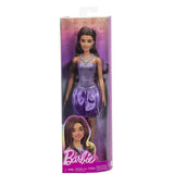 Barbie-Fashionistas-PoupÈe Brune En Robe Violette - 3 ans+ - HYT92