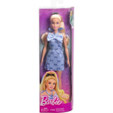 Barbie - Poupée Barbie Fashionistas Robe Dos Nu Bleu Layette avec noeud - Barbie - HYT93