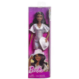 Barbie - Poupée Barbie Fashionistas Robe Argentée avec chapeau de cowboy - Barbie - HYT95