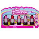 BARBIE Coffret Mini BarbieLand 6 rouge a levres avec mini poupÈes - JBD26