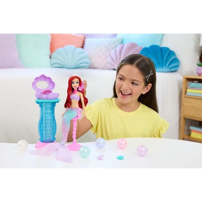 Princesses Disney-Ariel Secrets De Perle-Coffret PoupÈe Et 5 Surprises - 3ans +- JBF86