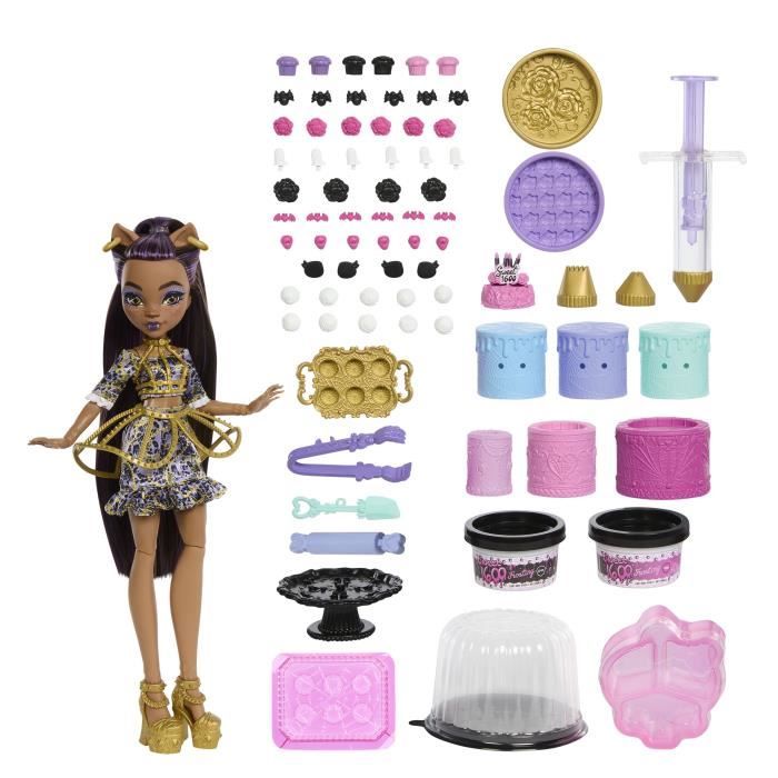 Monster High-Kit Gâteau d'Anniversaire Clawdeen Wolf - Monster High - JBG78