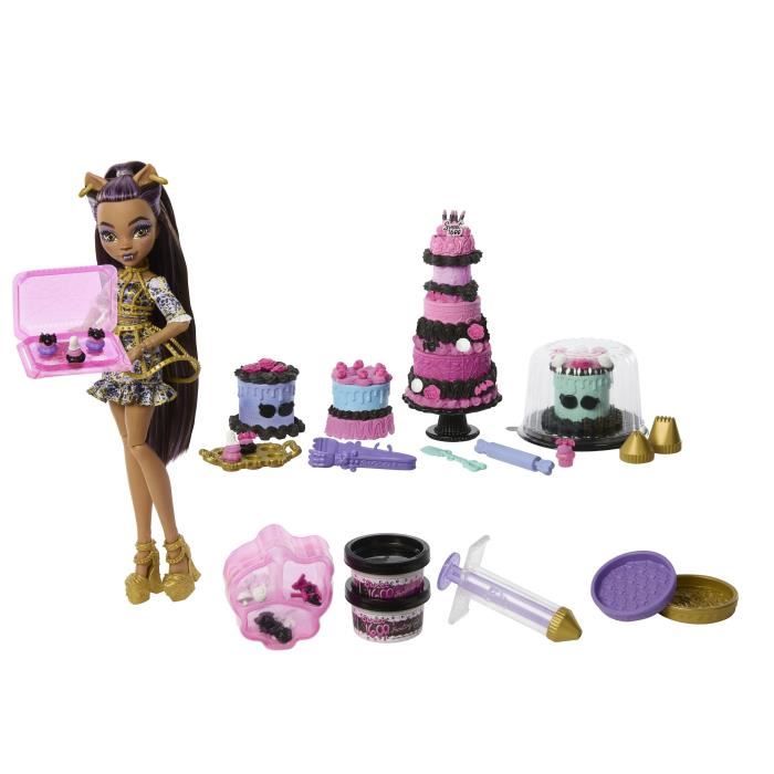 Monster High-Kit Gâteau d'Anniversaire Clawdeen Wolf - Monster High - JBG78