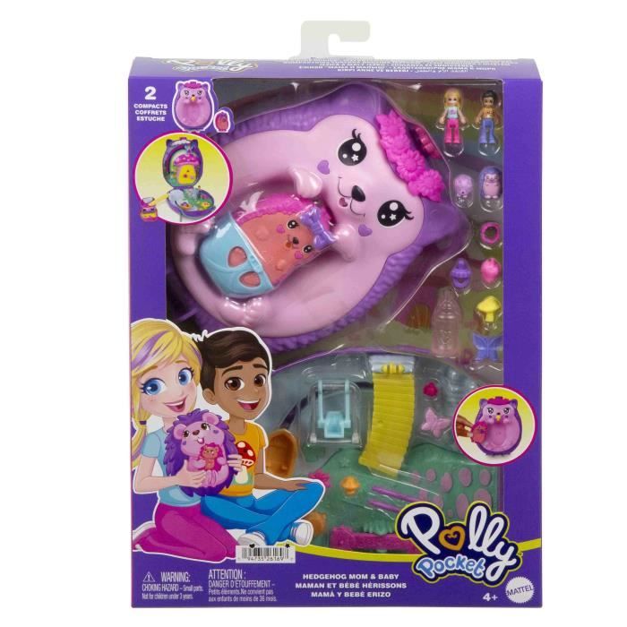 Polly Pocket Maman Et Bébé Hérissons Coffret Sac a Main 2 Figurines - JBJ91 4ans et plus