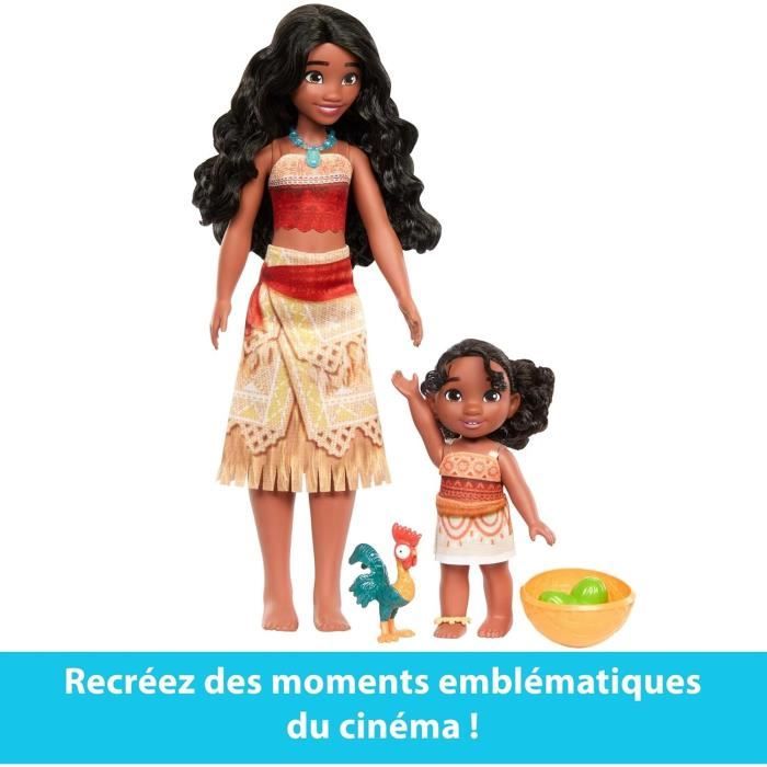 MATTEL Disney Vaiana 2 - Coffret des 2 soeurs - poupÈe du film Vaiana 2 JBT66