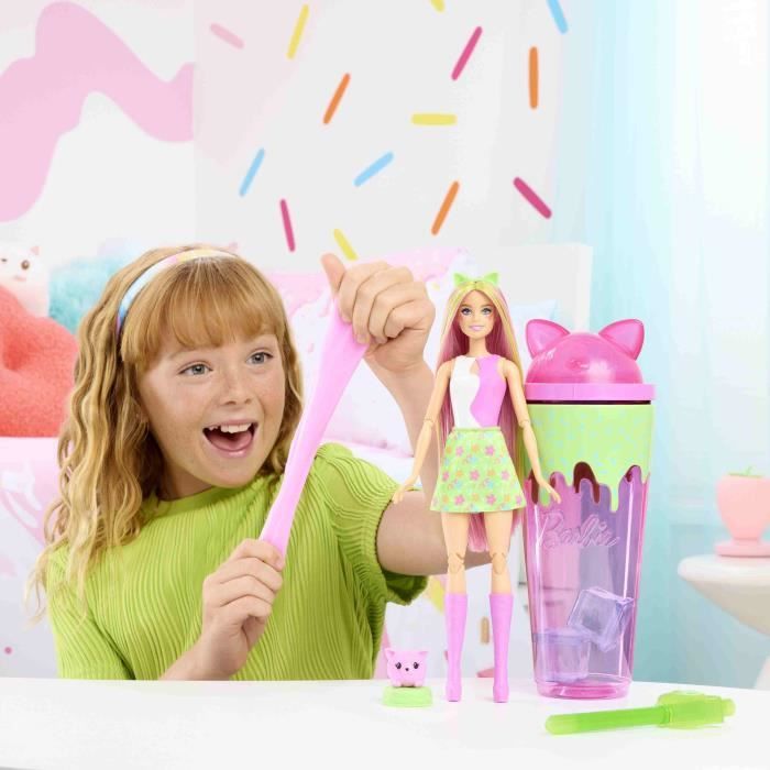 Barbie-Pop Reveal-PoupÈe Chaton Et Accessoires SÈrie Shakes - 3 ans+- JCN88