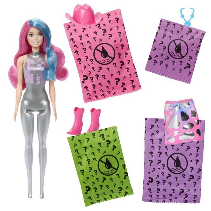 Barbie-PoupÈe Barbie Color Reveal-SÈrie Disco Country Star 6 Surprises - 3 ans+- JCP01