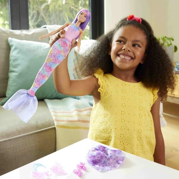 Barbie-Poupée Barbie Fantaisie Féerique-Coffret Avec Accessoires - 3 ans+- JCP74