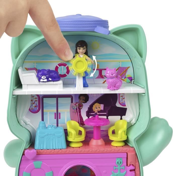 Polly Pocket-Coffret Chaton Marin-Jouet De Voyage - 4 ans+- JCR37