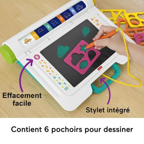 Fisher-Price - Bureau Apprentissage et Dessin - Tablette écriture - Fisher-Price - JDL70