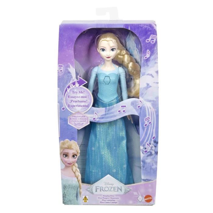 Disney-La Reine Des Neiges-Elsa Poupée Chantante-Chanson En 4 Langues - 3 ans+- JDX48