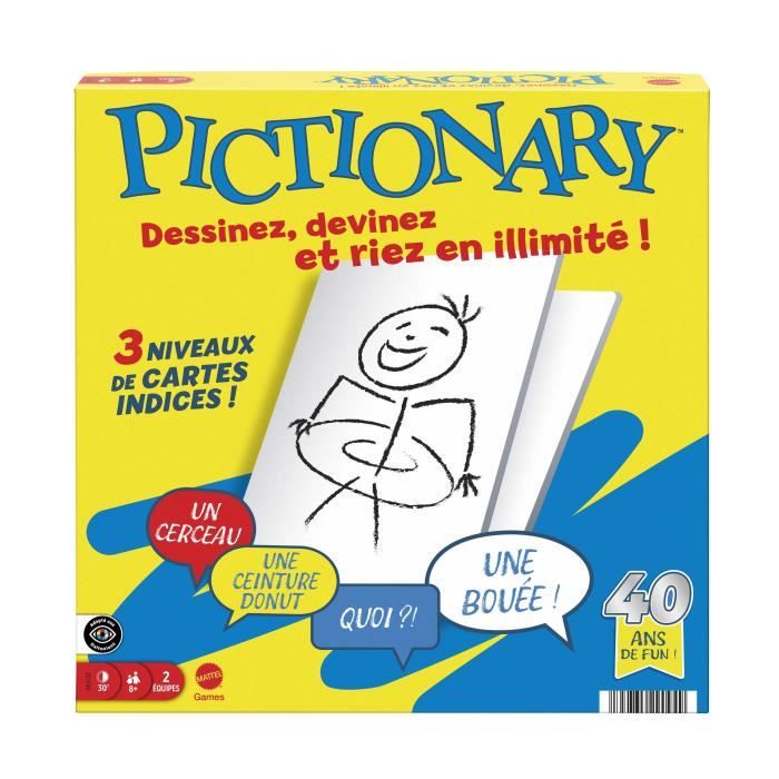 Pictionary-Jeu De Société Familial Pour Enfants Et Adultes - 8 ans+- JDX98