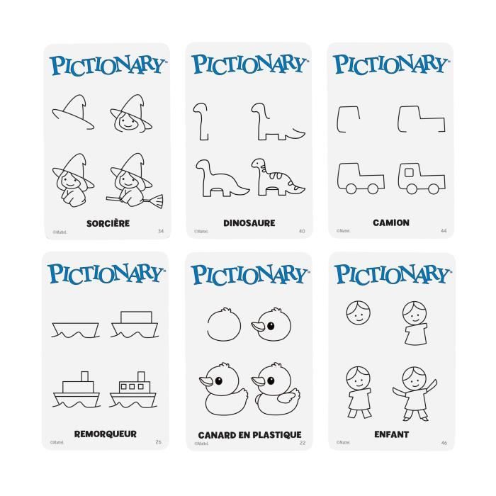 Pictionary-Jeu De Société Familial Pour Enfants Et Adultes - 8 ans+- JDX98
