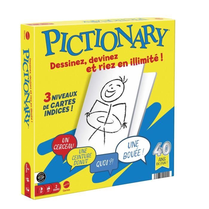 Pictionary-Jeu De Société Familial Pour Enfants Et Adultes - 8 ans+- JDX98