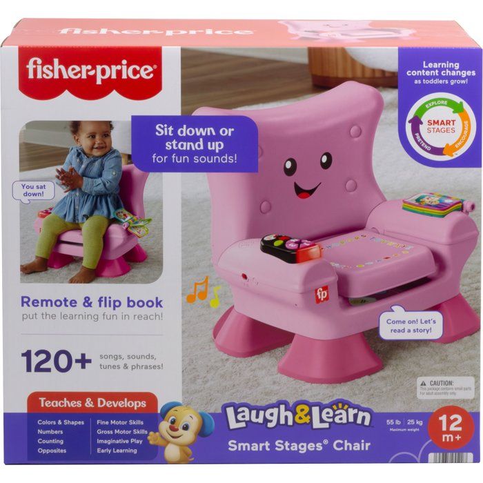 Fisher-Price - Éveil Progressif Rires et Évei l- Chaise électronique rose - Fisher-Price - JFF07
