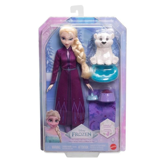 Disney La Reine des Neiges - Coffret Elsa et l'Ourson - 4 accessoires - Disney Frozen - JFG16