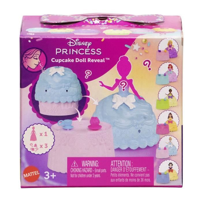Princesses Disney - Petite poupée Cupcake Doll Reveal avec 5 surprises - Disney Princess - JFG78