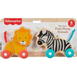 FISHER-PRICE Animaux a pousser en bois os - JFN19