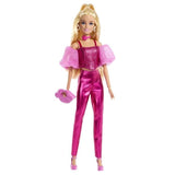 Barbie - Poupée Deluxe Style - Tenue rose métallisé et cheveux blonds - Barbie - JFP40