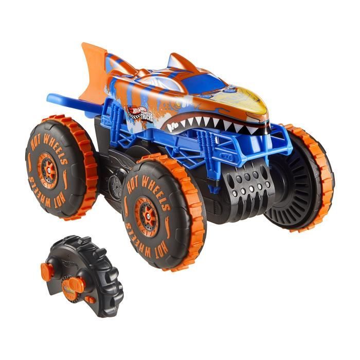 Hot Wheels - Monster Trucks - Véhicule Tiger Shark Escaladeur-a piles - Hot Wheels - JFR39