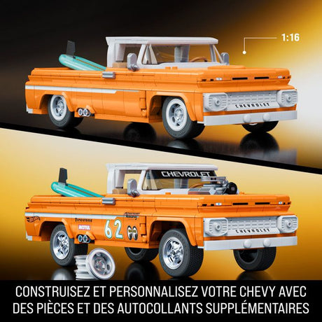 Hot Wheels - Coffret de Construction Custom Chevy Pickup 1962 Mattel Brick Shop - Mattel Brick Shop - JFT20