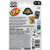 UNO Jurassic World Renaissance - Jeu de cartes - Pour toute la famille - Mattel Games - 7 ans et +