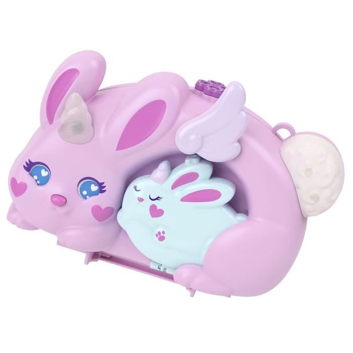 Polly Pocket - Coffret 2 en 1 Lapin - Avec 2 figurines et 12 accessoires - Polly Pocket - JFT88