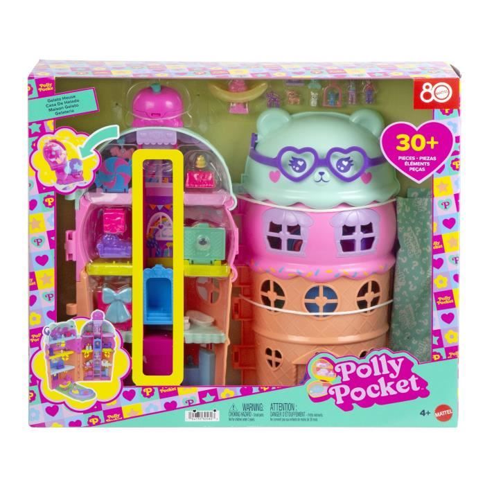Polly Pocket - Coffret Maison Cornet de Glace - Avec figurines - Polly Pocket - JFT91