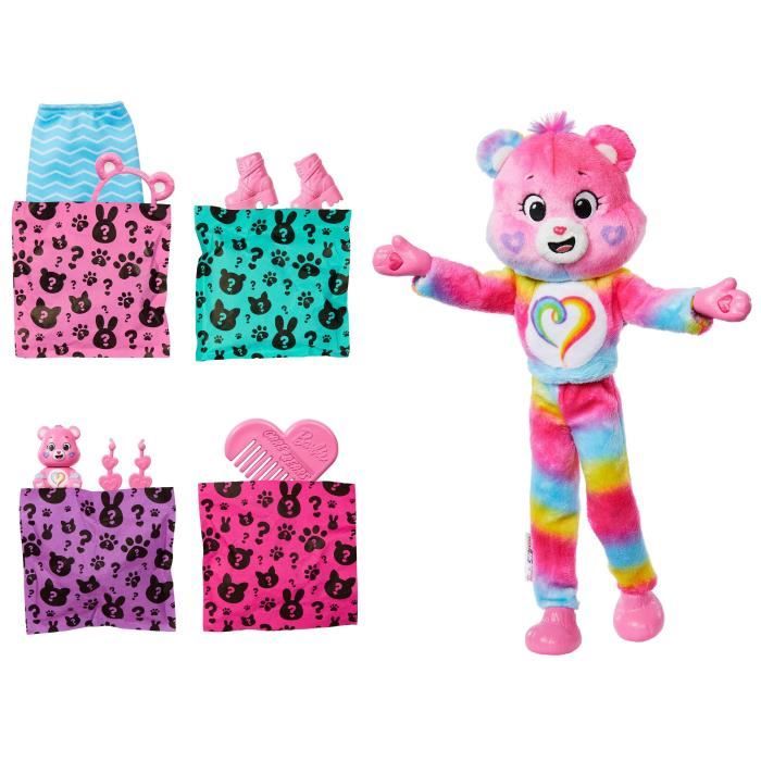 Barbie - Poupée Barbie Cutie Reveal Bisounours - Avec 10 surprises - Barbie - JFV60