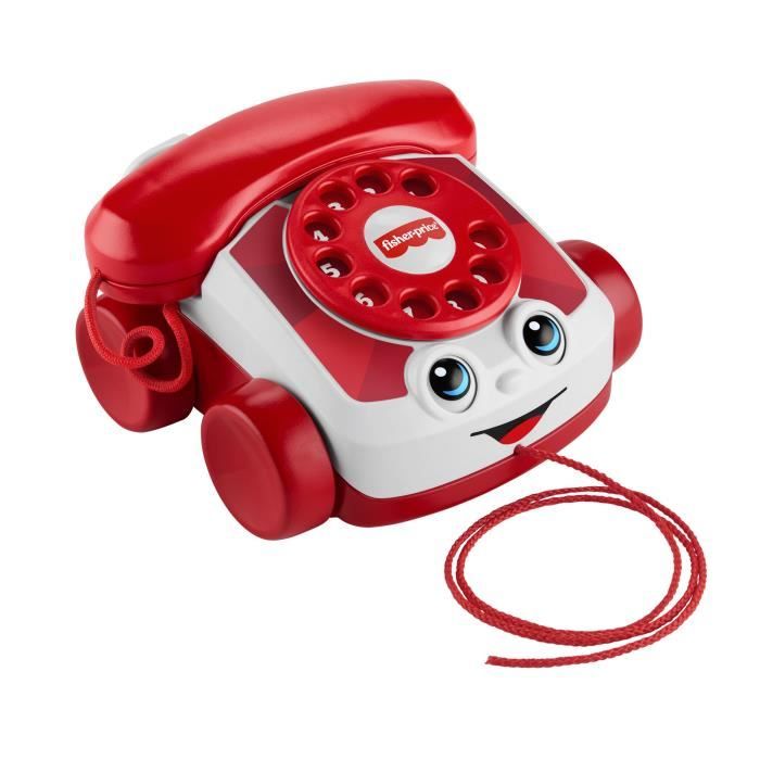 Fisher-Price - Téléphone animé rouge - 80eme anniversaire de Mattel - Fisher-Price - JGG97