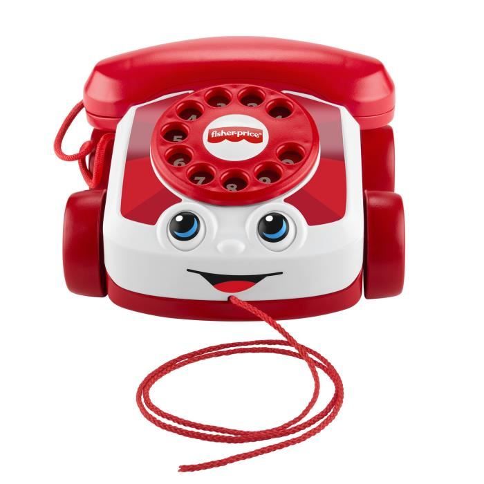 Fisher-Price - Téléphone animé rouge - 80eme anniversaire de Mattel - Fisher-Price - JGG97