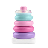 Fisher-Price - Pyramide Arc-en-ciel - Jouet d'éveil a empiler pour bébés - Fisher-Price - JGP94