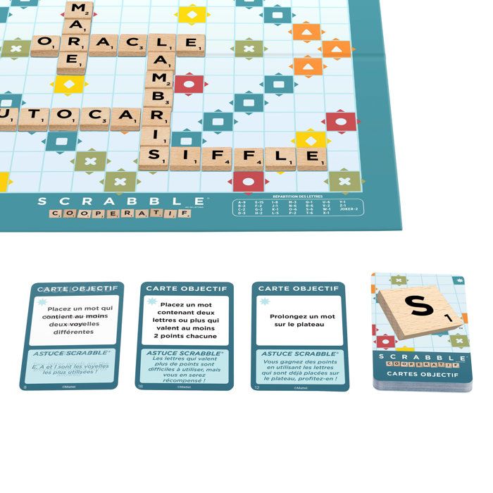Scrabble classique - 2 en 1 - Mattel Games - JGR63