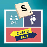 Scrabble classique - 2 en 1 - Mattel Games - JGR63