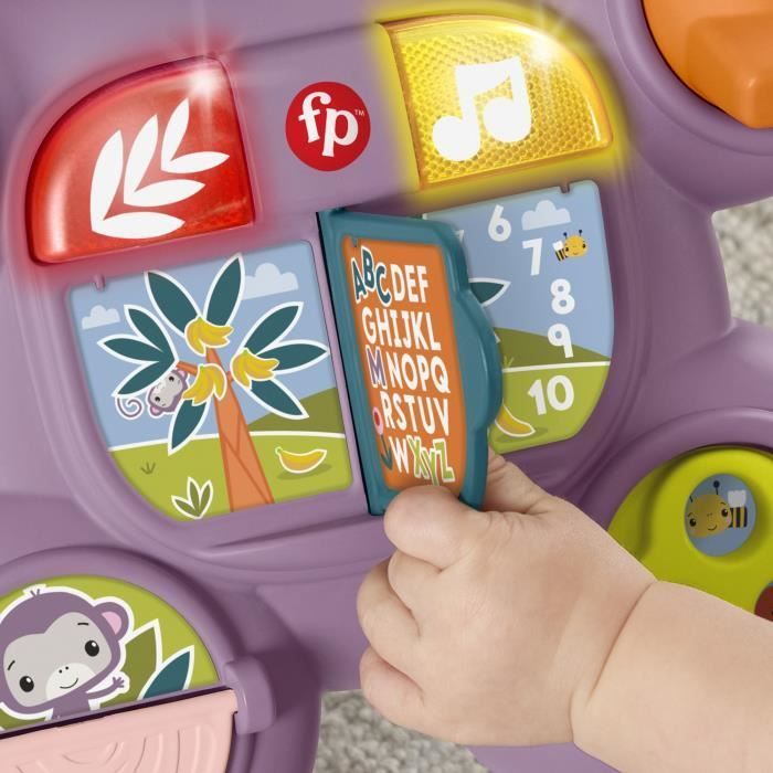 Fisher-Price - Mon Trotteur Singe Violet - Musique, lumieres et activités - Fisher-Price - JGW90