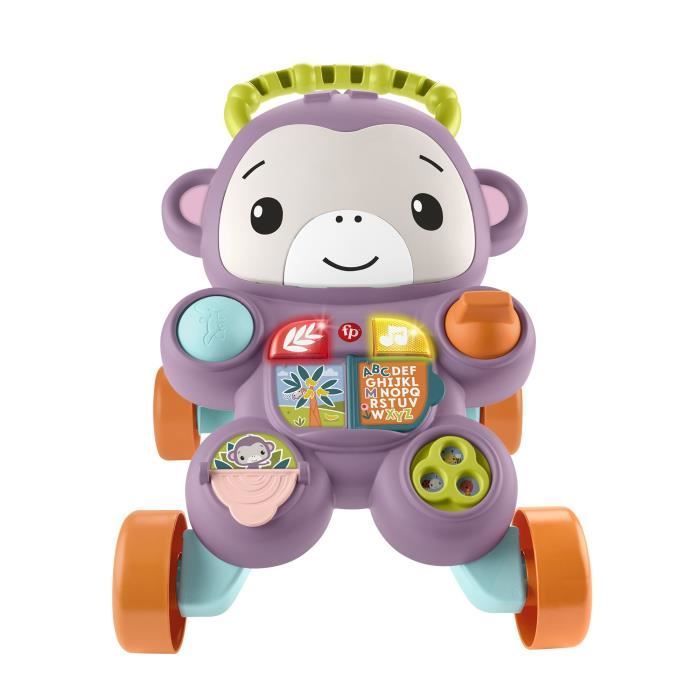 Fisher-Price - Mon Trotteur Singe Violet - Musique, lumieres et activités - Fisher-Price - JGW90
