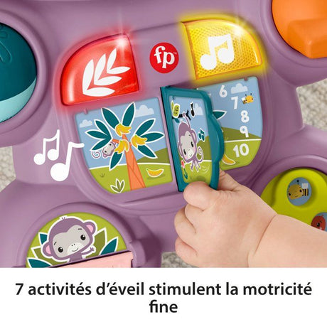 Fisher-Price - Mon Trotteur Singe Violet - Musique, lumieres et activités - Fisher-Price - JGW90