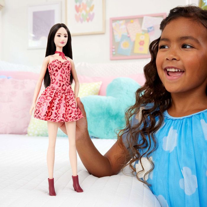 Fashionista - Fete rose leopard - Barbie - JJN59