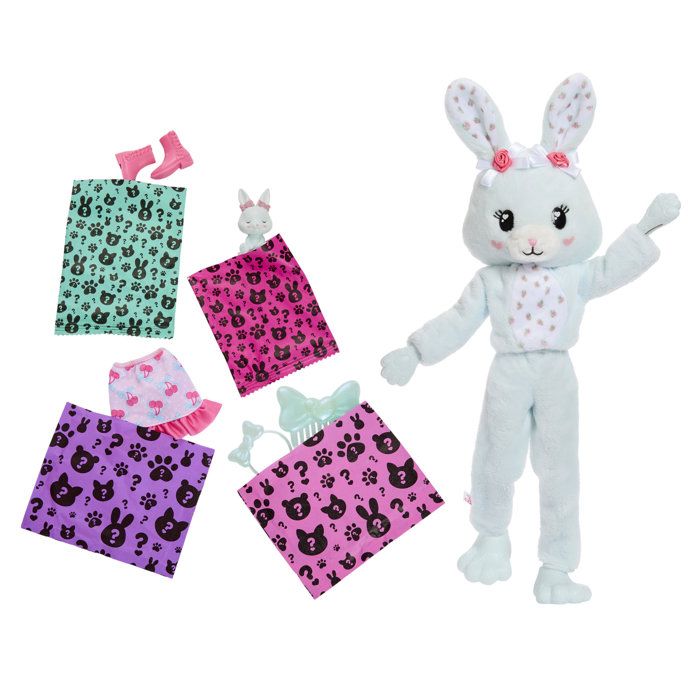 Cutie Reveal - Lapin bleu  - Barbie - JJP65