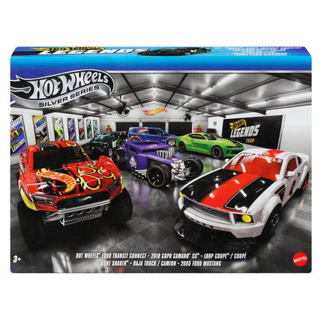 Hot Wheels Coffret Legends, lot de 6 véhicules et camions - en métal moulé - échelle 1/64 - a collectionner - JLB24