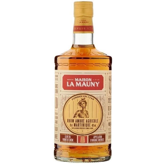Maison La Mauny - Rhum Ambré Agricole - 40,0% Vol. - 70cl