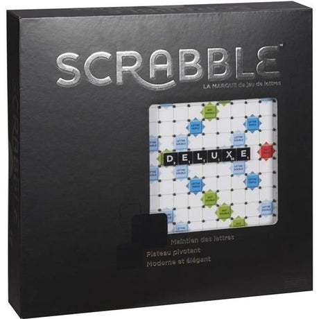 Mattel Games - Scrabble Deluxe - Jeu de société et de lettres - 2 a 4 joueurs - Des 10 ans