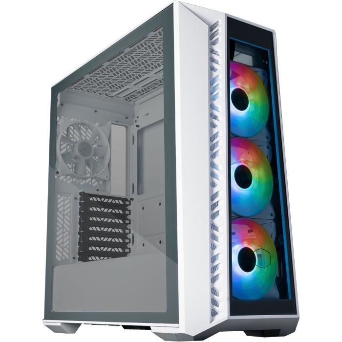 Boîtier PC - COOLER MASTER - MB520-WGNN-S01 - MASTER - BOX 520 TG White ARGB