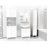 CORAIL Colonne de salle de bain L 30 cm - Blanc laquÈ