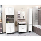 CORAIL Armoire de salle de bain L 60 cm - Blanc laquÈ